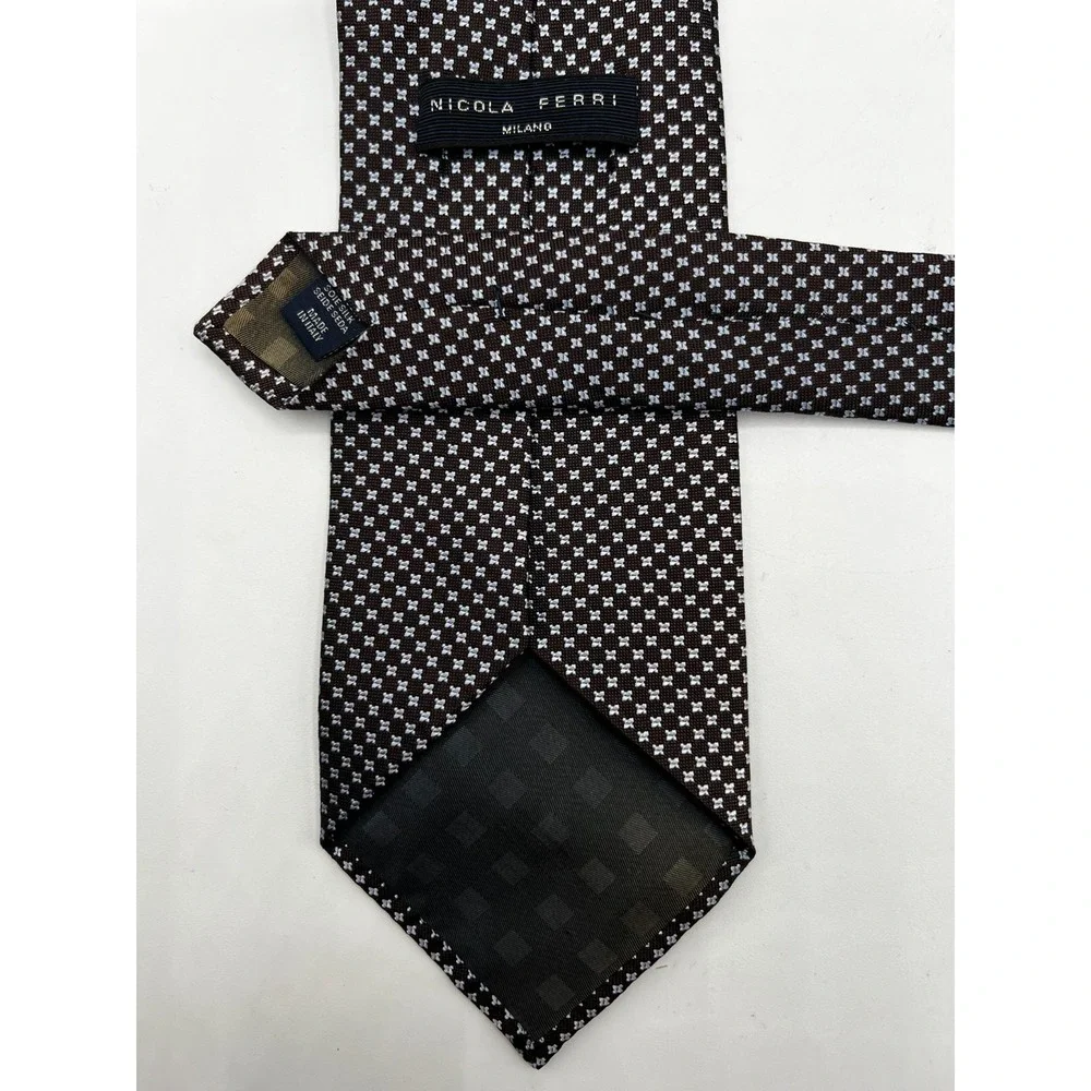 Nicola Ferri Made in Italy 100% Silk Tie Men's‎ L:60